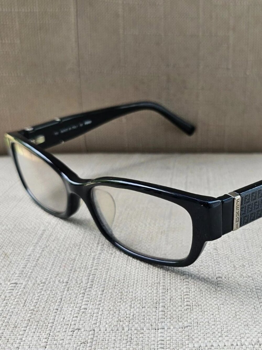 Vintage Fendi Eyeglasses Frame F942 Eyewear Black Unisex Glasses Made in Italy
